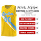 Custom Gold Diagonal Pinstripe Pattern Color Block Sports Uniform Basketball Jersey Limited