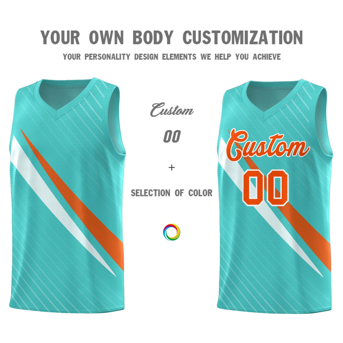 Custom Bright Green Diagonal Pinstripe Pattern Color Block Sports Uniform Basketball Jersey Limited