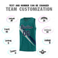 Custom Aqua Diagonal Pinstripe Pattern Color Block Sports Uniform Basketball Jersey Limited