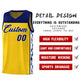 Custom Gold Side Pattern Sports Uniform Basketball Jersey Limited