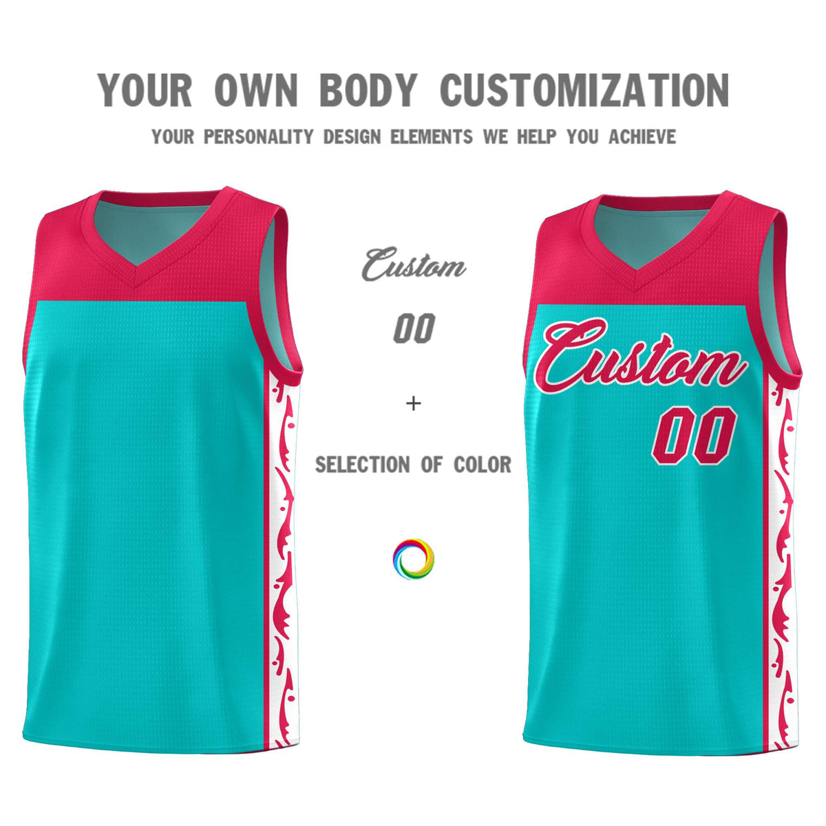 Custom Bright Green Side Pattern Sports Uniform Basketball Jersey Limited