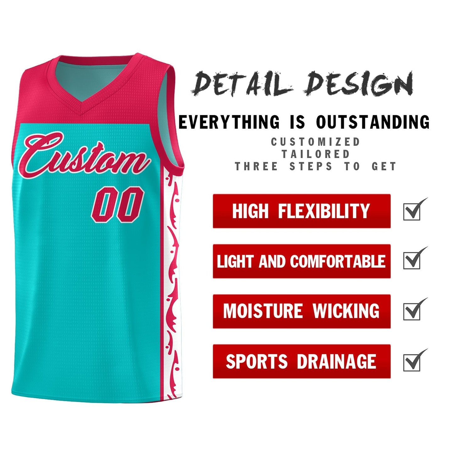 Custom Bright Green Side Pattern Sports Uniform Basketball Jersey Limited