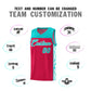 Custom Red Side Pattern Sports Uniform Basketball Jersey Limited
