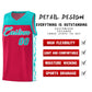 Custom Red Side Pattern Sports Uniform Basketball Jersey Limited