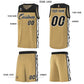 Custom Light Brown Side Pattern Sports Uniform Basketball Jersey Limited