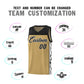 Custom Light Brown Side Pattern Sports Uniform Basketball Jersey Limited