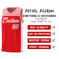 Custom Red Side Pattern Sports Uniform Basketball Jersey Limited