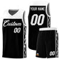 Custom Black Side Pattern Sports Uniform Basketball Jersey