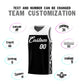 Custom Black Side Pattern Sports Uniform Basketball Jersey Limited