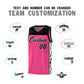 Custom Pink Side Pattern Sports Uniform Basketball Jersey Limited