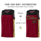 Custom Crimson Side Pattern Sports Uniform Basketball Jersey Limited