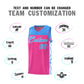 Custom Pink Side Pattern Sports Uniform Basketball Jersey Limited