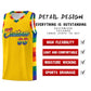 Custom Gold LGBT Rainbow For Pride Month Sports Uniform Basketball Jersey Limited
