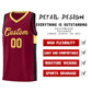 Custom Crimson Khaki-Black Side Two-Tone Classic Sports Uniform Basketball Jersey Limited