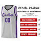 Custom Gray Purple-Black Side Two-Tone Classic Sports Uniform Basketball Jersey Limited