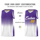 Custom Purple White Gradient Fashion Sets Sports Uniform Basketball Jersey Limited