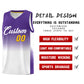 Custom Purple White Gradient Fashion Sets Sports Uniform Basketball Jersey Limited