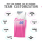 Custom White Pink Gradient Fashion Sets Sports Uniform Basketball Jersey Limited