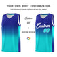 Custom Royal Bright Green Gradient Fashion Sets Sports Uniform Basketball Jersey Limited