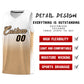Custom White Old Gold Gradient Fashion Sets Sports Uniform Basketball Jersey Limited