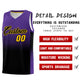 Custom Purple Black Gradient Fashion Sets Sports Uniform Basketball Jersey Limited