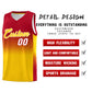 Custom Red Gold Gradient Fashion Sets Sports Uniform Basketball Jersey Limited