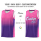 Custom Pink Purple Gradient Fashion Sets Sports Uniform Basketball Jersey Limited