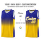 Custom Royal Gold Gradient Fashion Sets Sports Uniform Basketball Jersey Limited