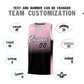 Custom Light Pink Black Gradient Fashion Sets Sports Uniform Basketball Jersey Limited