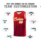 Custom Red Crimson Gradient Fashion Sets Sports Uniform Basketball Jersey Limited