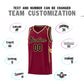 Custom Crimson Arrow Graffiti Pattern Sports Uniform Basketball Jersey Limited