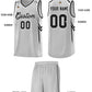 Custom Gray Arrow Graffiti Pattern Sports Uniform Basketball Jersey Limited