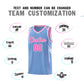 Custom Light Blue Arrow Graffiti Pattern Sports Uniform Basketball Jersey Limited