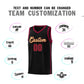 Custom Black Khaki-Crimson Orange Side Two Bars Sports Uniform Basketball Jersey Limited