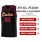 Custom Black Khaki-Crimson Orange Side Two Bars Sports Uniform Basketball Jersey Limited