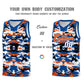 Custom Royal Orange-Black-White Personalized Camo Sets Sports Uniform Basketball Jersey Limited