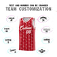 Custom Red White Star Graffiti Pattern Sets Sports Uniform Basketball Jersey Limited
