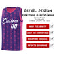 Custom Purple Pink Star Graffiti Pattern Sets Sports Uniform Basketball Jersey Limited