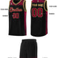 Custom Black Crimson Graffiti Pattern Sports Uniform Basketball Jersey Limited