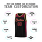Custom Black Crimson Graffiti Pattern Sports Uniform Basketball Jersey Limited