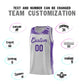 Custom Gray Purple Graffiti Pattern Sports Uniform Basketball Jersey Limited