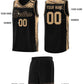 Custom Black Old Gold Graffiti Pattern Sports Uniform Basketball Jersey Limited