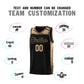 Custom Black Old Gold Graffiti Pattern Sports Uniform Basketball Jersey Limited