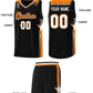 Custom Black Orange Star Graffiti Pattern Sports Uniform Basketball Jersey Limited