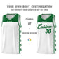 Custom White Kelly Green Personalized Star Pattern Sports Uniform Basketball Jersey Limited