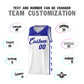 Custom White Royal Personalized Star Pattern Sports Uniform Basketball Jersey Limited
