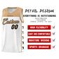 Custom White Old Gold Personalized Star Pattern Sports Uniform Basketball Jersey Limited