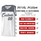 Custom White Dark Gray Personalized Star Pattern Sports Uniform Basketball Jersey Limited