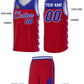 Custom Red Royal Personalized Star Pattern Sports Uniform Basketball Jersey Limited