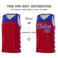 Custom Red Royal Personalized Star Pattern Sports Uniform Basketball Jersey Limited